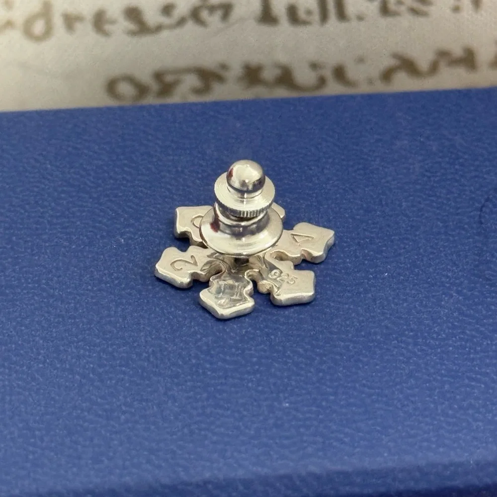 John Hardy .925 Sterling Silver 2004 Snowflake Pin / Tie Tac